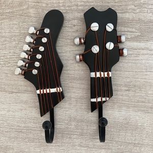 Guitar shaped wall hook